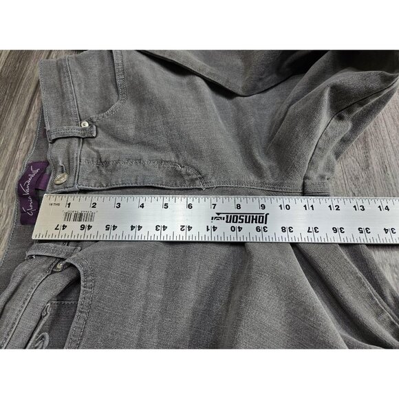 (3/$35) Gloria Vanderbilt Jeans Womens 8 Gray Amanda Average Denim Straight Leg - Picture 11 of 12